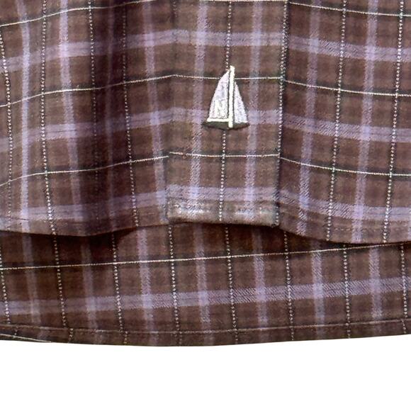 NORDSTROM Traditional Fit Men's Shirt Button-Up Check Plaid Wrinkle Free  XL - Picture 6 of 8